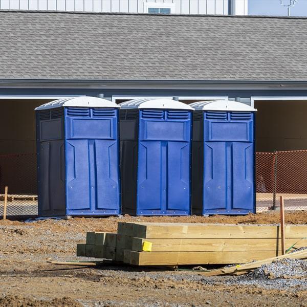 Heavy-duty construction site porta potty in Vacaville, California